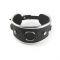 Ошейник из натуральной кожи со стразами и кольцом Art of Sex -  Collar Ring