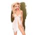Бебі-дол з ажурним бралетом та високим розрізом Penthouse - Sweet Beast White L/XL