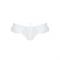 Трусики в горошок, з рюшами та шнурівкою Passion FATIN THONG S/M, white