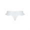 Трусики в горошок, з рюшами та шнурівкою Passion FATIN THONG XXL/XXXL, white