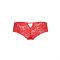 Трусики-бразиліана з квіткового мережива Passion RAJA THONG L/XL, red