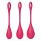 Набір йоні намистин Satisfyer Yoni Power 1 Red, діаметр 2-2,5-3см, вага 22-46-74гр