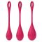Набір йоні намистин Satisfyer Yoni Power 1 Red, діаметр 2-2,5-3см, вага 22-46-74гр