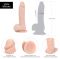 Реалістичний фалоімітатор на присосці ADDICTION — Mark 7,5″ Dildo With Balls, Beige