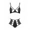 Розпродаж!!! Комплект з екошкіри Passion Tamaris Set black XXL/XXXL, бюстгальтер та трусики