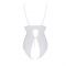 Боді з ажурним декором та відкритим кроком Passion URSULA BODY XXL/XXXL, white