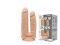 Фалоімітатор подвійний SilexD Double Gusto Flesh (Model 1 size 8" & 7"), двошаровий, силікон + Silexd
