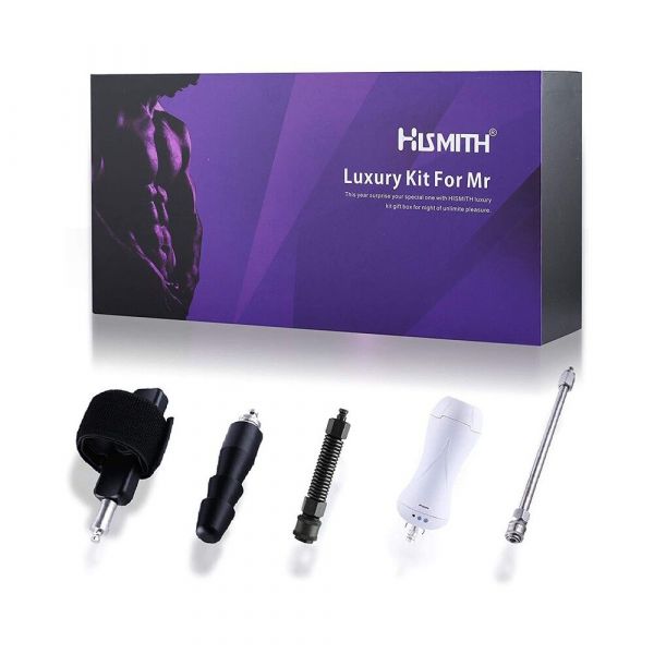 Набір адаптерів «для нього» для секс-машин Hismith KlicLok System Set for Him, з мастурбатором