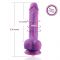 Фалоімітатор 8.2″ з вібрацією для секс-машин Hismith Purple Silicone Dildo with Vibe, KlicLok