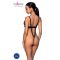 Боді з екошкіри Passion CELIN BODY S/M, black, з доступом, відкритий