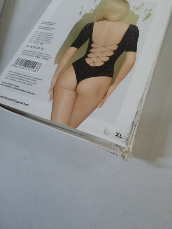 Боді Penthouse Salute Me XL Black (дефекти на пакованні!!!)