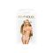 Трусики-тонг Penthouse Dangerous Darling M/L White, мереживо, висока посадка, виріз спереду, бантик