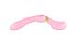 Вібромасажер Shunga Zoa Light Pink, двосторонній