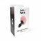 Силіконова анальна пробка М Art of Sex - Silicone Butt plug Rabbit Tail Red, діаметр 3,5 см