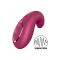 Вібратор Satisfyer Dipping Delight Berry, 2 мотори, гнучкий кінчик