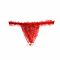 Набір Intt BRAZILIAN PANTY RED: трусики на резинці S-XL з перлинним кільцем + полунична змазка