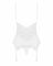 Сатиновий мереживний корсет Obsessive 810-COR-2 babydoll & thong S/M, білий, корсет, танга