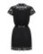 Сатиновий відкритий пеньюар на поясі Obsessive 810-PEI–1 peignoir black L/XL, чорний