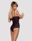 Сітчасте боді на кісточках Obsessive Amanta teddy L/XL, чорне, з доступом