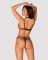 Еротичний комплект зі стреп Obsessive Badossa 2-pcs set S/M, чорний, з доступом