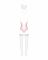 Еротичний костюм зайчика Obsessive Bunny suit 4 pcs costume pink S/M, рожевий, топ з підв’язками