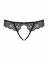Мереживні танга з доступом Obsessive Contica crothchles thong L/XL, чорні