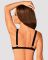 Мереживний бюстгальтер із трикутною чашкою Obsessive Estiqua bra M/L, чорний, широкі лямки