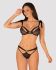 Напівпрозорий еротичний комплект Obsessive Obsessivia 2-pcs set black L/XL, бюстгальтер та трусики
