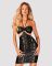 Сукня під зміїну шкіру Obsessive Vivianty dress XS/S, чорна