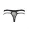 Чоловічі прозорі стринги Passion 029 THONG COLLIN S/M Black, сітка