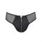 Чоловічі сліпи на блискавці Passion 042 SLIP TIMMY XXL/XXXL Black, екошкіра, сітка