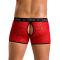 Чоловічі прозорі боксери Passion 046 SHORT PARKER S/M Red, сітка, під леопард