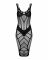 Напівпрозора сукня міді Obsessive D609 dress S/M/L, black