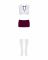Еротичний костюм студентки Obsessive Student 4 pcs costume S/M, топ, спідниця, стринги, гольфи
