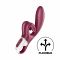 Вібратор-кролик Satisfyer Touch Me Red, подвійний відросток, 3 потужні мотори