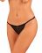 Прозорі стрінги з доступом Obsessive Celia Noir crotchless thong XS/S