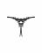 Прозорі стрінги з доступом Obsessive Celia Noir crotchless thong XL/2XL