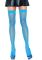 Неонові панчохи-сітка Leg Avenue Nylon Fishnet Thigh Highs Neon Blue, one size