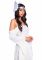Пов’язка на голову з крилами Leg Avenue Feather headband White, пір’я та натуральна шкіра