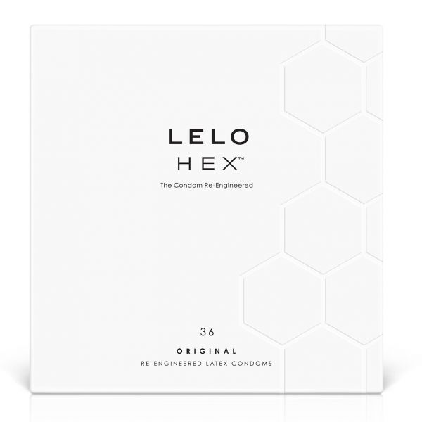 Презервативи LELO HEX Condoms Original 36 Pack, тонкі та суперміцні