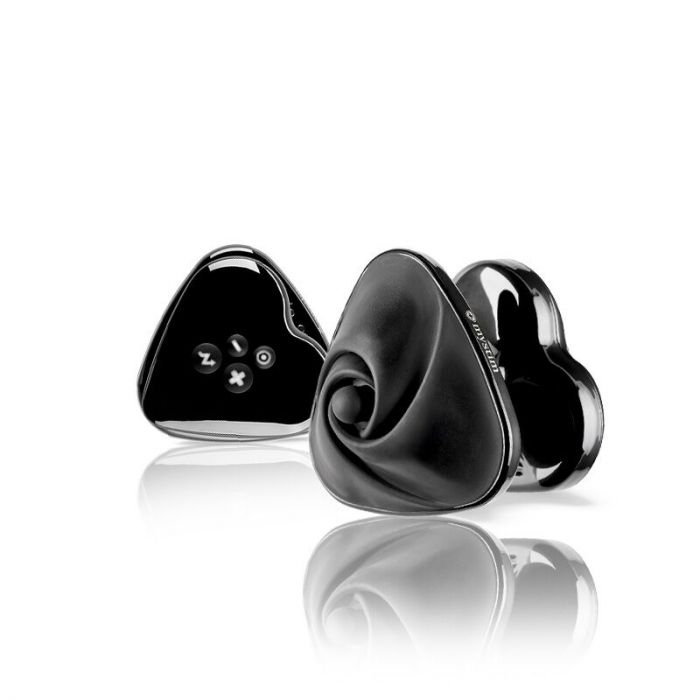 Вібратор для клітора з електростимуляцією Mystim Heart's Desire Black Edition