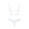 Еротичний комплект Obsessive Heavenlly 2-pcs cupless set M/L, відкриті груди, з доступом