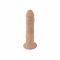 Подвійний фалоімітатор з вібрацією SilexD Double Gusto Vibro Flesh (Model 1 size 8" & 7") + LRS, діаметр 4,5 см та 3,7 см