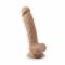 Фалоімітатор з вібрацією SilexD Vetus Vibro Flesh (MODEL 1 size 8in) + LRS, двошаровий, діам. 4,2 см