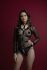 Жіноча збруя з ланцюгом та фіксаторами Feral Feelings Harness with Cuffs Black