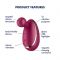 Вібратор для зовнішньої стимуляції Satisfyer Spot On 1 Berry, гнучкий відросток