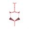 Сітчасте боді з мереживом на грудях Passion SATARA BODY XXL/XXXL red
