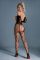 Бодістокінг Caprice Lingerie Model 09 One size Black, відкритий доступ, імітація панчіх