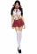 Костюм школярки Leg Avenue Miss Prep School XS, топ, спідниця, краватка, бантики