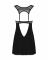 Сорочка бебі-дол з мереживом на грудях Obsessive Donna Dream babydoll XS/S Black, стрінги